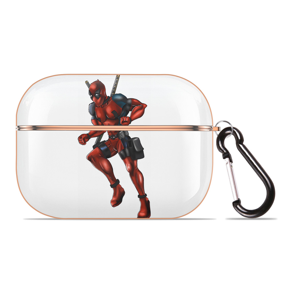（画像用） Deadpool デッドプール 【AirPods Pro用】ハードシェル保護ケース｜耐衝撃・防指紋・カラビナ付き商品仕様