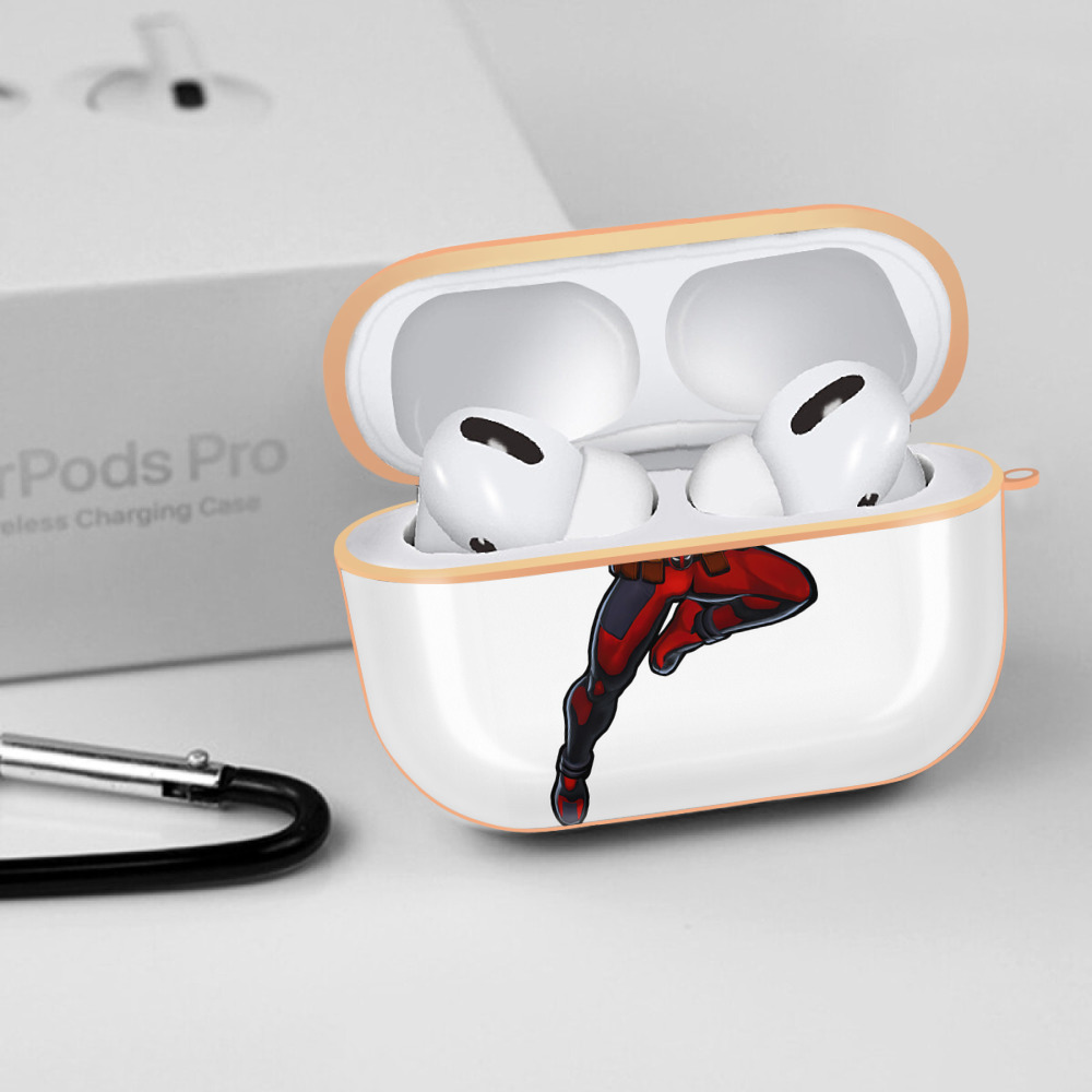 Deadpool デッドプール 【AirPods Pro用】ハードシェル保護ケース｜耐衝撃・防指紋・カラビナ付き商品仕様