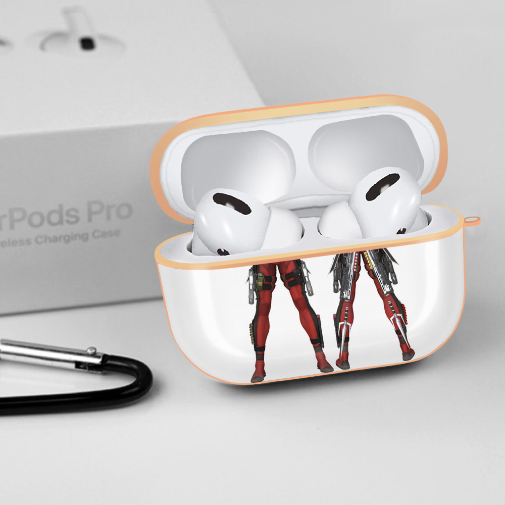 Deadpool デッドプール 【AirPods Pro用】ハードシェル保護ケース｜耐衝撃・防指紋・カラビナ付き商品仕様