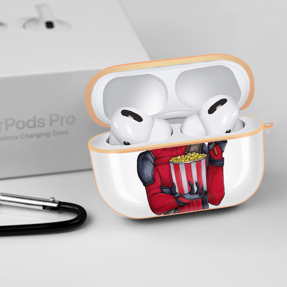Deadpool デッドプール 【AirPods Pro用】ハードシェル保護ケース｜耐衝撃・防指紋・カラビナ付き商品仕様