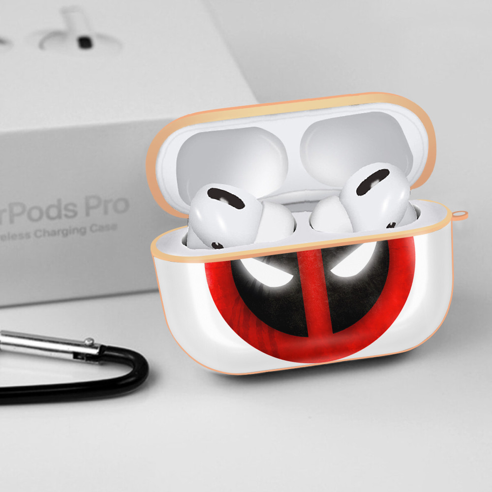 Deadpool デッドプール 【AirPods Pro用】ハードシェル保護ケース｜耐衝撃・防指紋・カラビナ付き商品仕様
