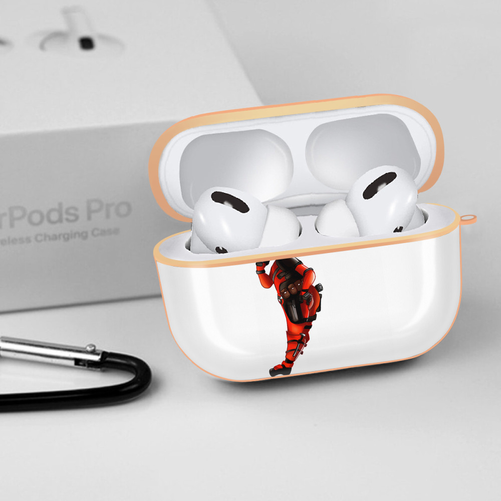 Deadpool デッドプール 【AirPods Pro用】ハードシェル保護ケース｜耐衝撃・防指紋・カラビナ付き商品仕様