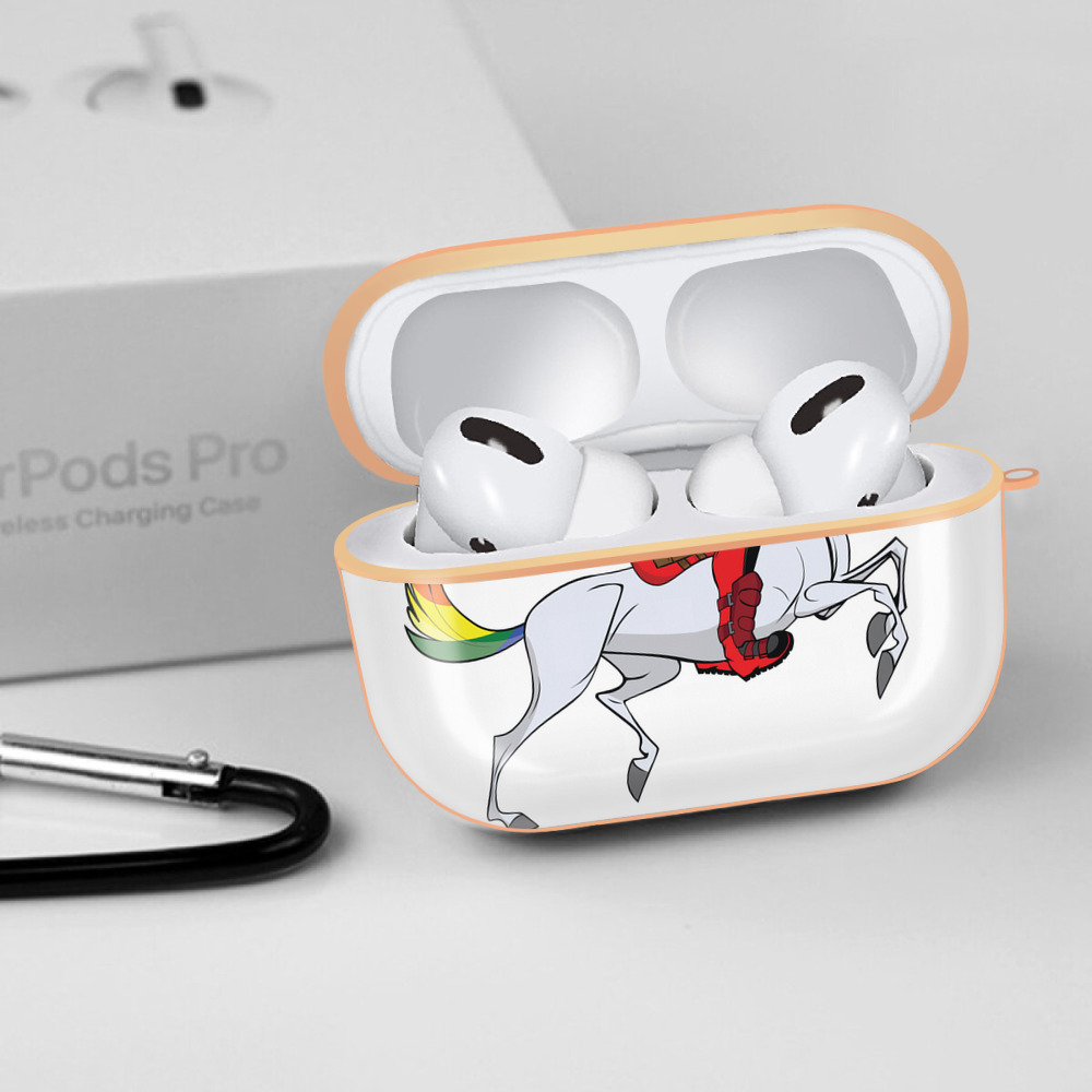 Deadpool デッドプール 【AirPods Pro用】ハードシェル保護ケース｜耐衝撃・防指紋・カラビナ付き商品仕様