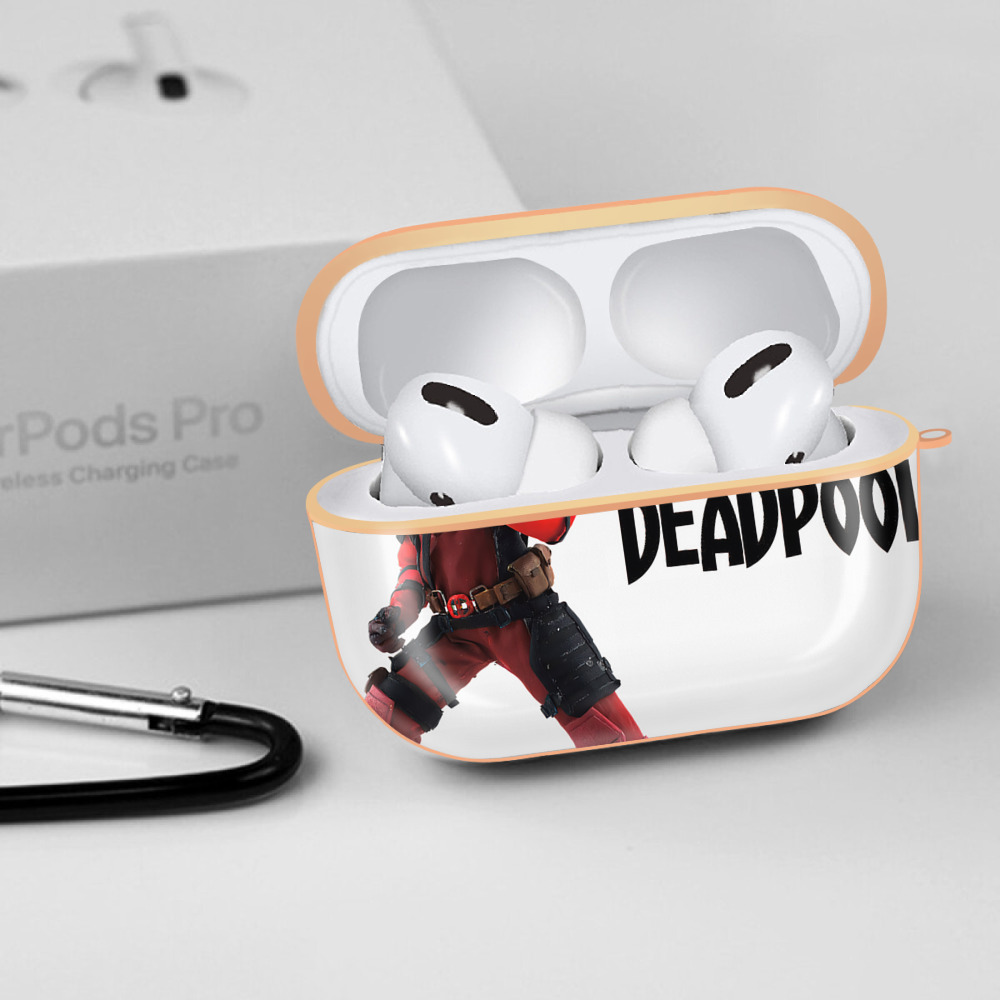 Deadpool デッドプール 【AirPods Pro用】ハードシェル保護ケース｜耐衝撃・防指紋・カラビナ付き商品仕様