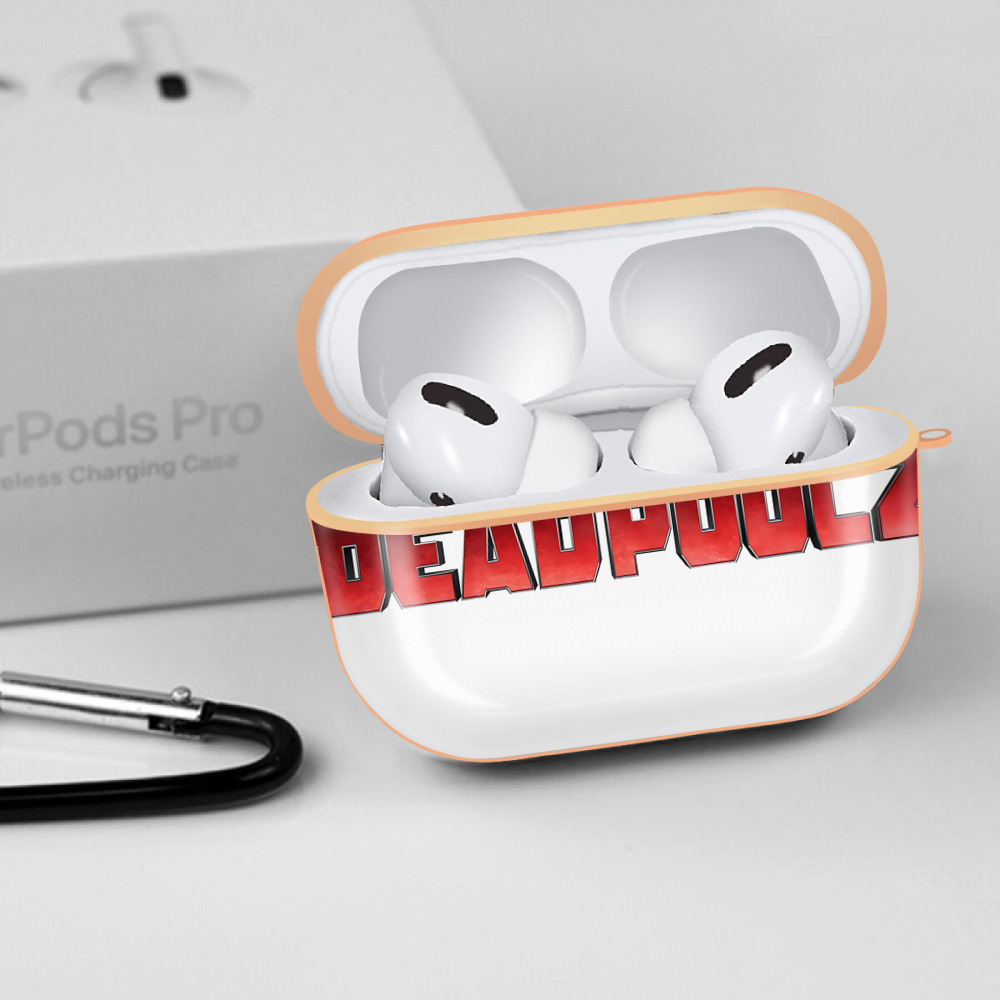 Deadpool デッドプール 【AirPods Pro用】ハードシェル保護ケース｜耐衝撃・防指紋・カラビナ付き商品仕様