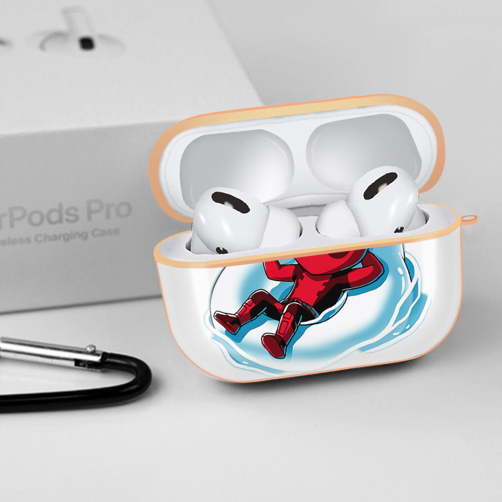 Deadpool デッドプール 【AirPods Pro用】ハードシェル保護ケース｜耐衝撃・防指紋・カラビナ付き商品仕様