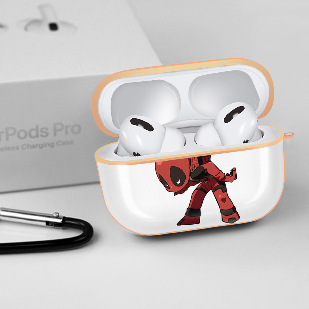 Deadpool デッドプール 【AirPods Pro用】ハードシェル保護ケース｜耐衝撃・防指紋・カラビナ付き商品仕様