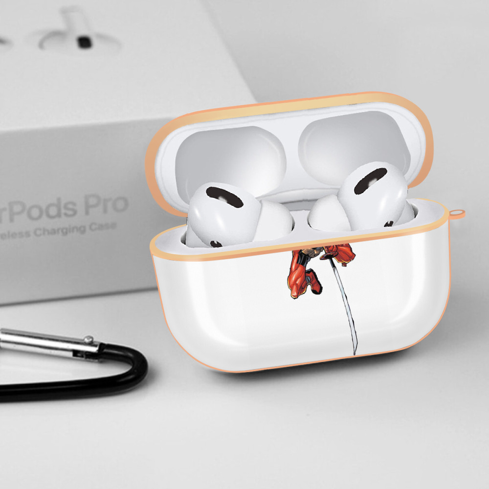 Deadpool デッドプール 【AirPods Pro用】ハードシェル保護ケース｜耐衝撃・防指紋・カラビナ付き商品仕様