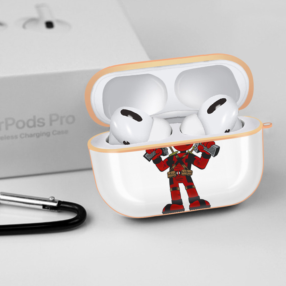 Deadpool デッドプール 【AirPods Pro用】ハードシェル保護ケース｜耐衝撃・防指紋・カラビナ付き商品仕様