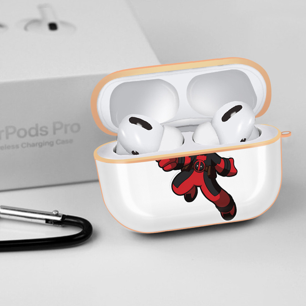 Deadpool デッドプール 【AirPods Pro用】ハードシェル保護ケース｜耐衝撃・防指紋・カラビナ付き商品仕様
