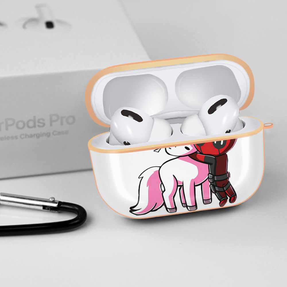 Deadpool デッドプール 【AirPods Pro用】ハードシェル保護ケース｜耐衝撃・防指紋・カラビナ付き商品仕様