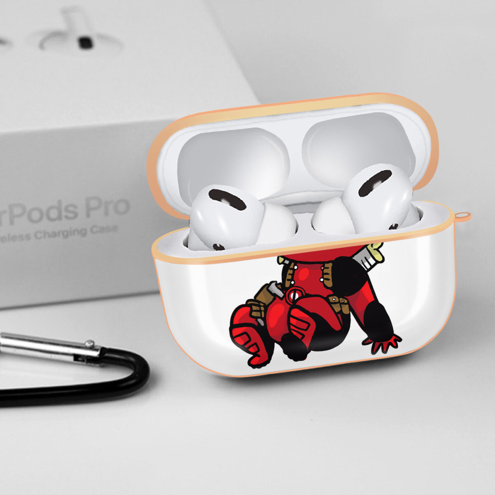 Deadpool デッドプール 【AirPods Pro用】ハードシェル保護ケース｜耐衝撃・防指紋・カラビナ付き商品仕様
