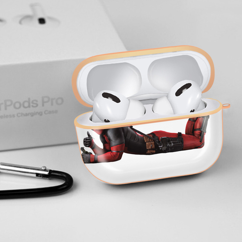 Deadpool デッドプール 【AirPods Pro用】ハードシェル保護ケース｜耐衝撃・防指紋・カラビナ付き商品仕様