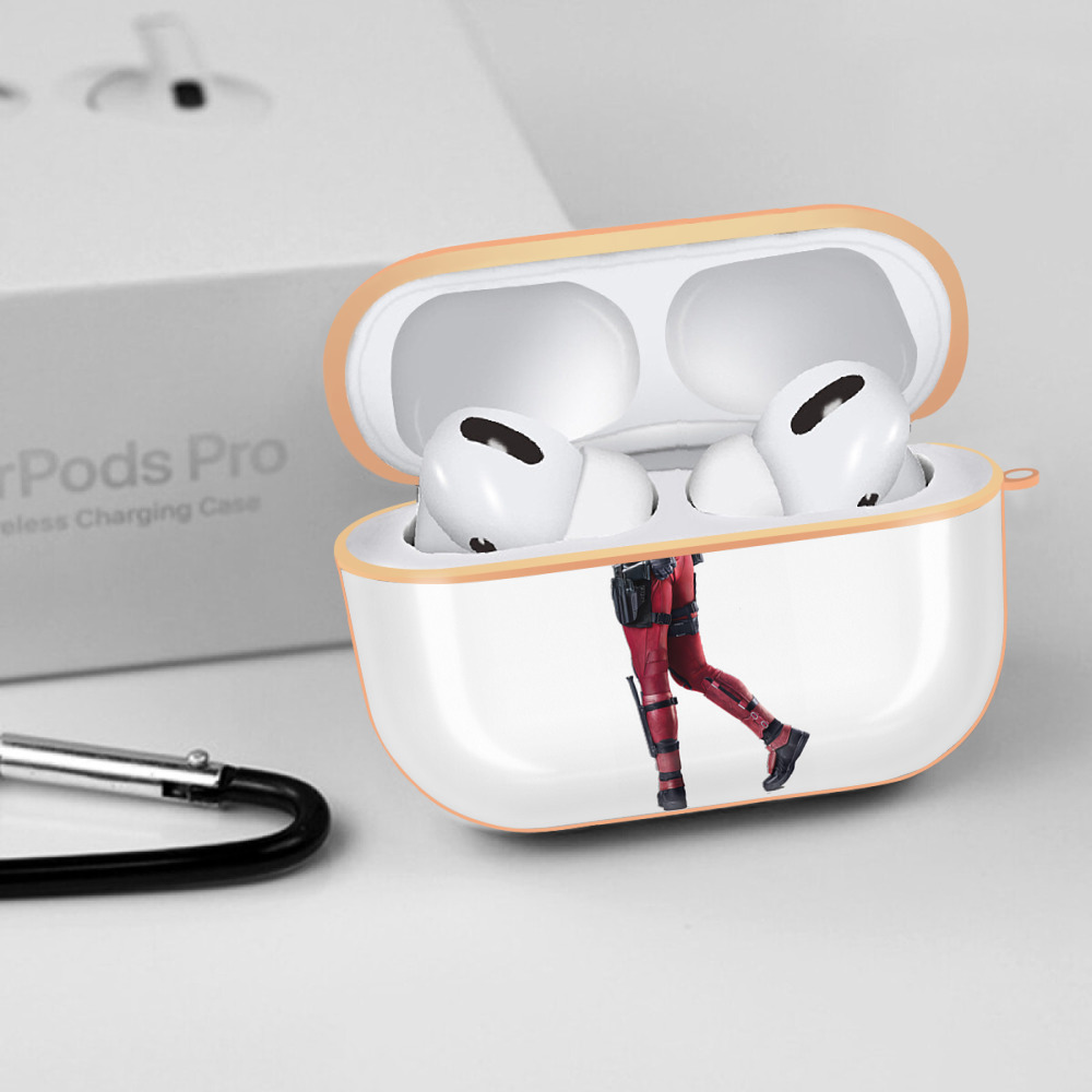 Deadpool デッドプール 【AirPods Pro用】ハードシェル保護ケース｜耐衝撃・防指紋・カラビナ付き商品仕様