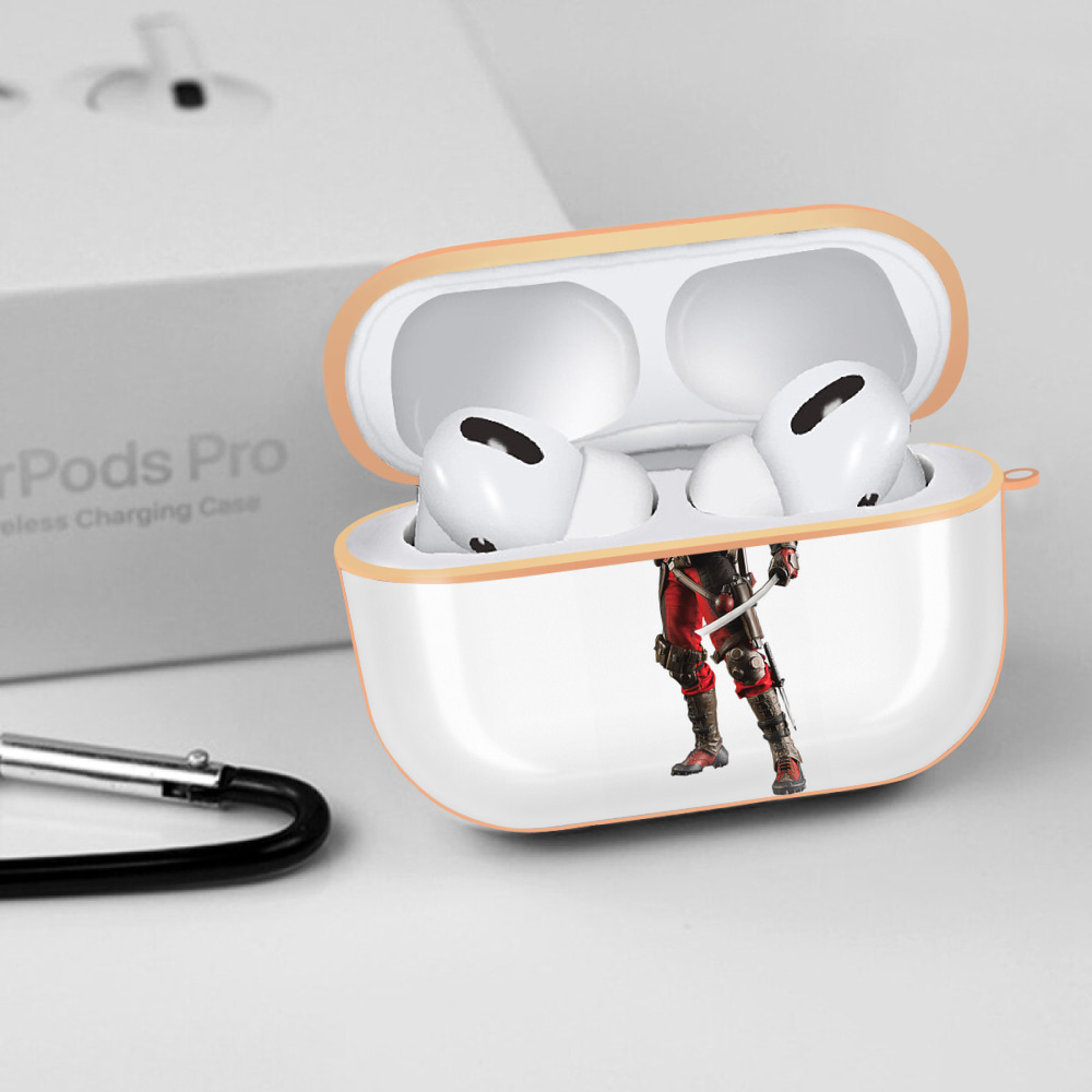 Deadpool デッドプール 【AirPods Pro用】ハードシェル保護ケース｜耐衝撃・防指紋・カラビナ付き商品仕様