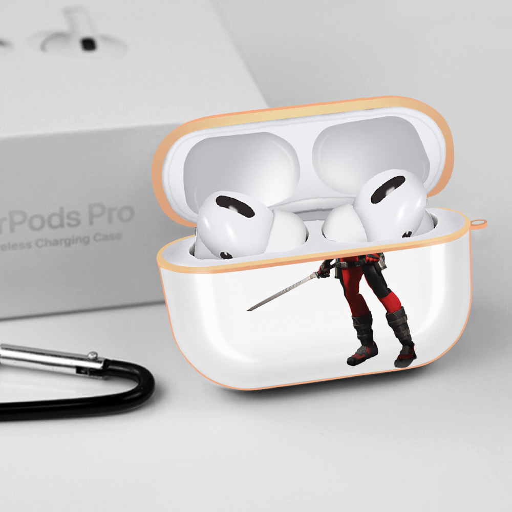 Deadpool デッドプール 【AirPods Pro用】ハードシェル保護ケース｜耐衝撃・防指紋・カラビナ付き商品仕様