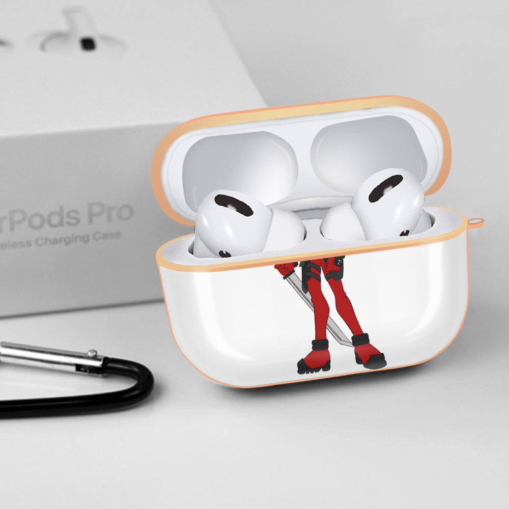 Deadpool デッドプール 【AirPods Pro用】ハードシェル保護ケース｜耐衝撃・防指紋・カラビナ付き商品仕様