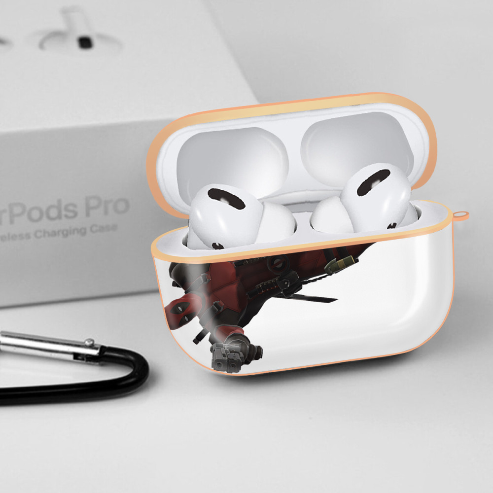 Deadpool デッドプール 【AirPods Pro用】ハードシェル保護ケース｜耐衝撃・防指紋・カラビナ付き商品仕様
