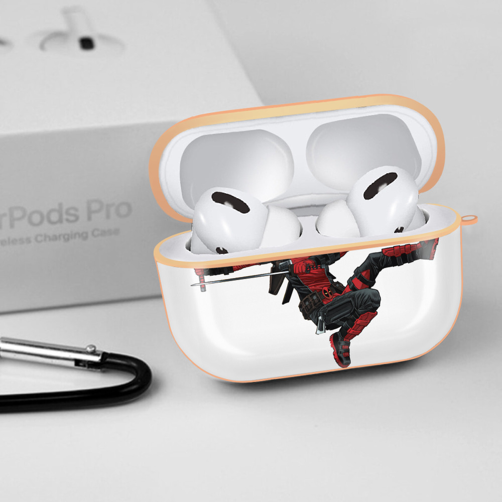 Deadpool デッドプール 【AirPods Pro用】ハードシェル保護ケース｜耐衝撃・防指紋・カラビナ付き商品仕様