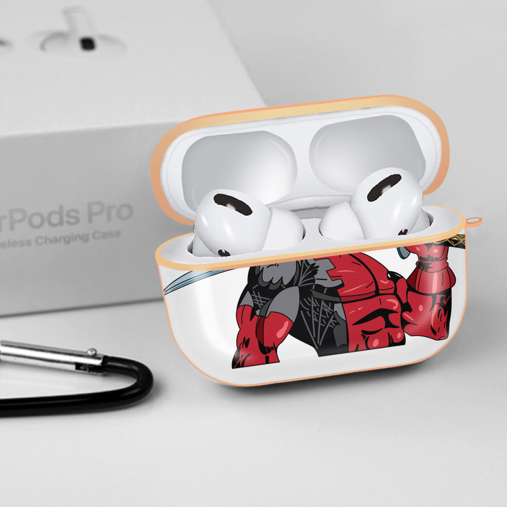 Deadpool デッドプール 【AirPods Pro用】ハードシェル保護ケース｜耐衝撃・防指紋・カラビナ付き商品仕様