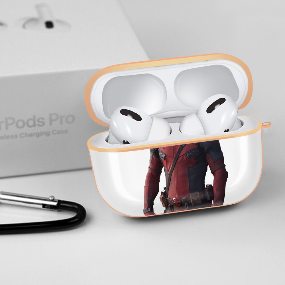 Deadpool デッドプール 【AirPods Pro用】ハードシェル保護ケース｜耐衝撃・防指紋・カラビナ付き商品仕様