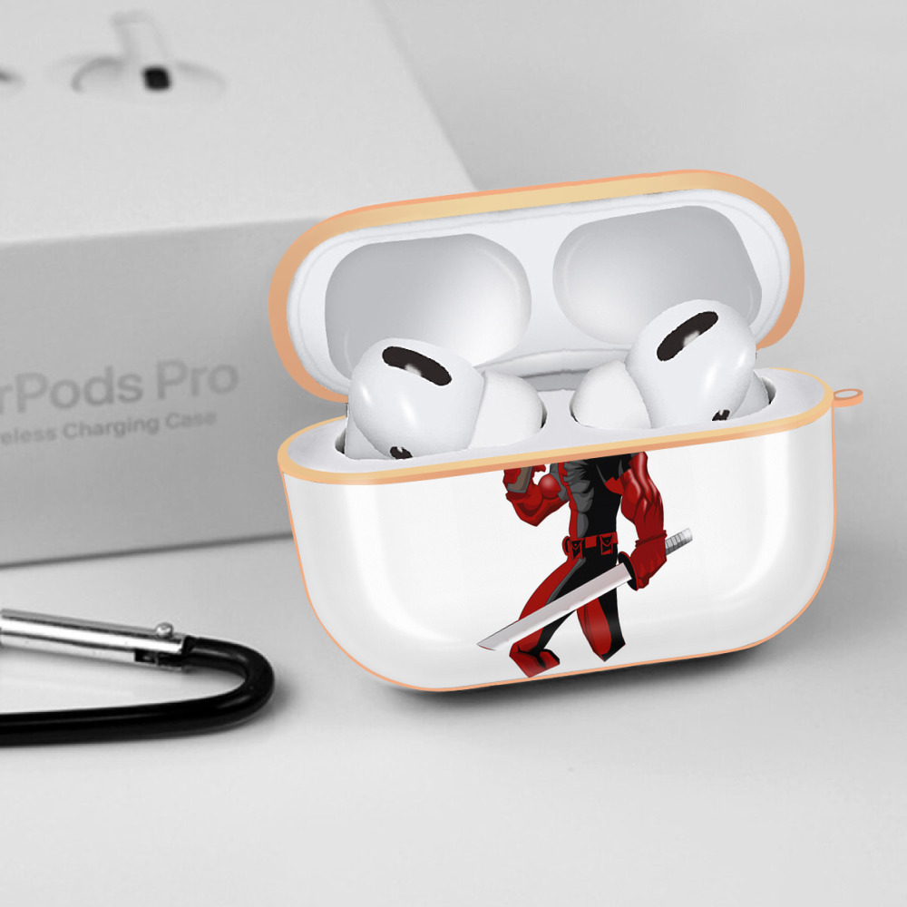 Deadpool デッドプール 【AirPods Pro用】ハードシェル保護ケース｜耐衝撃・防指紋・カラビナ付き商品仕様