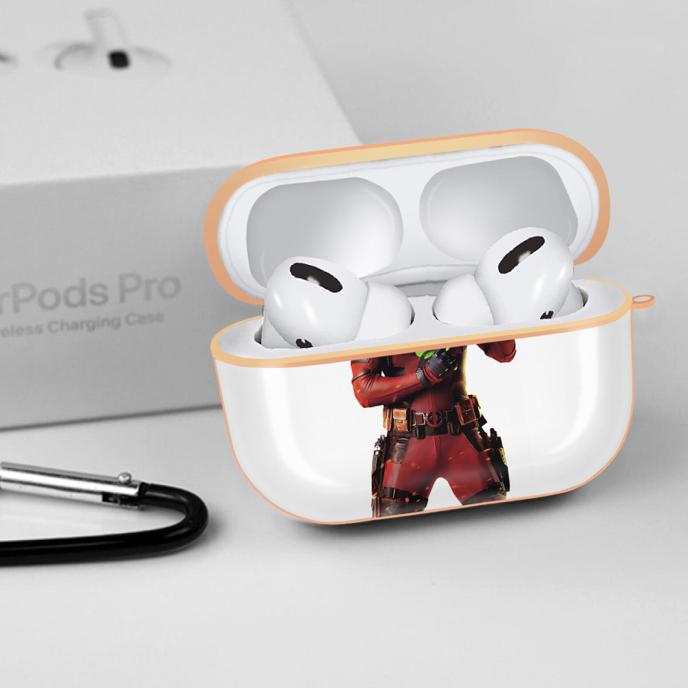 Deadpool デッドプール 【AirPods Pro用】ハードシェル保護ケース｜耐衝撃・防指紋・カラビナ付き商品仕様