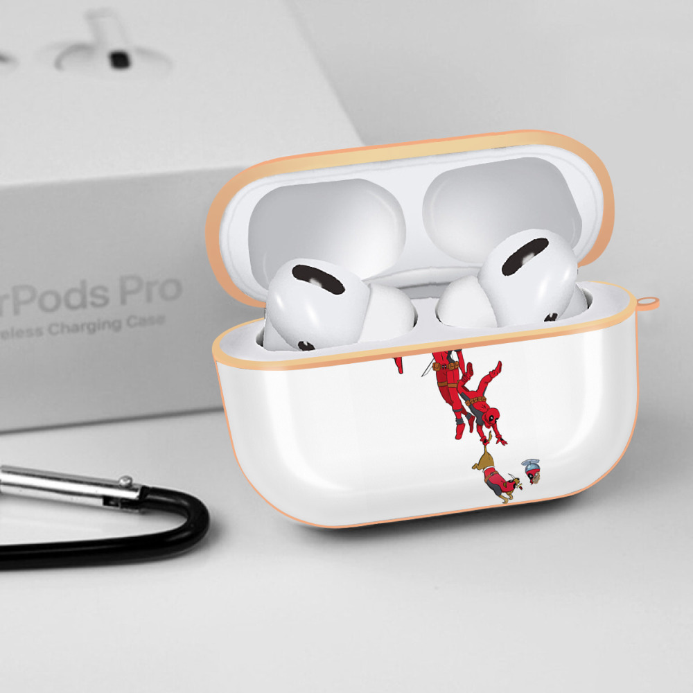 Deadpool デッドプール 【AirPods Pro用】ハードシェル保護ケース｜耐衝撃・防指紋・カラビナ付き商品仕様