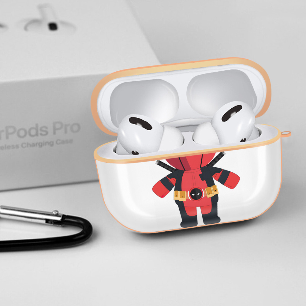 Deadpool デッドプール 【AirPods Pro用】ハードシェル保護ケース｜耐衝撃・防指紋・カラビナ付き商品仕様