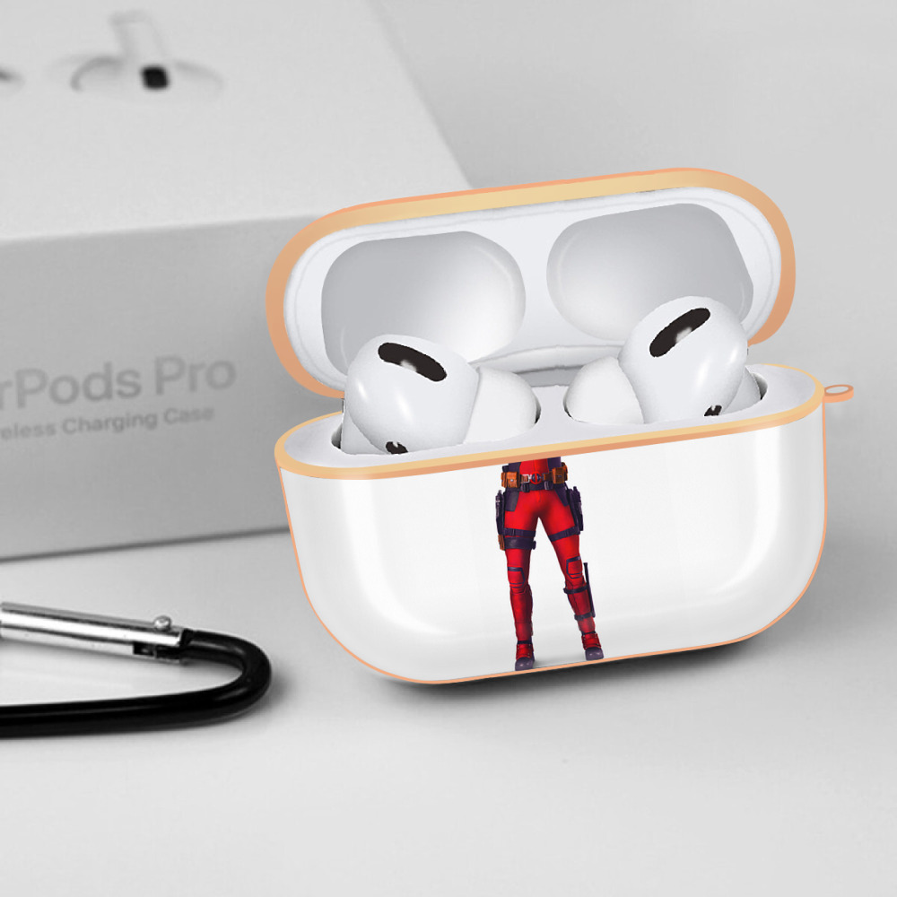 Deadpool デッドプール 【AirPods Pro用】ハードシェル保護ケース｜耐衝撃・防指紋・カラビナ付き商品仕様