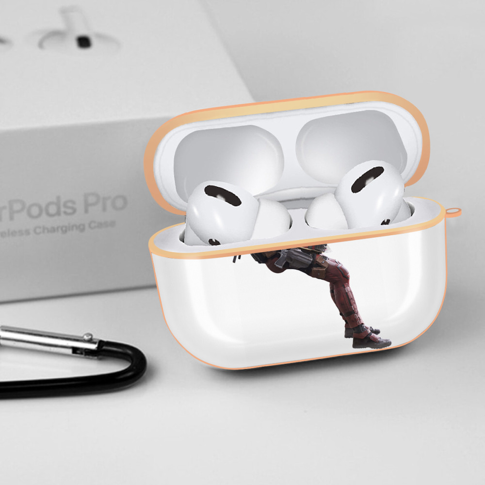 Deadpool デッドプール 【AirPods Pro用】ハードシェル保護ケース｜耐衝撃・防指紋・カラビナ付き商品仕様