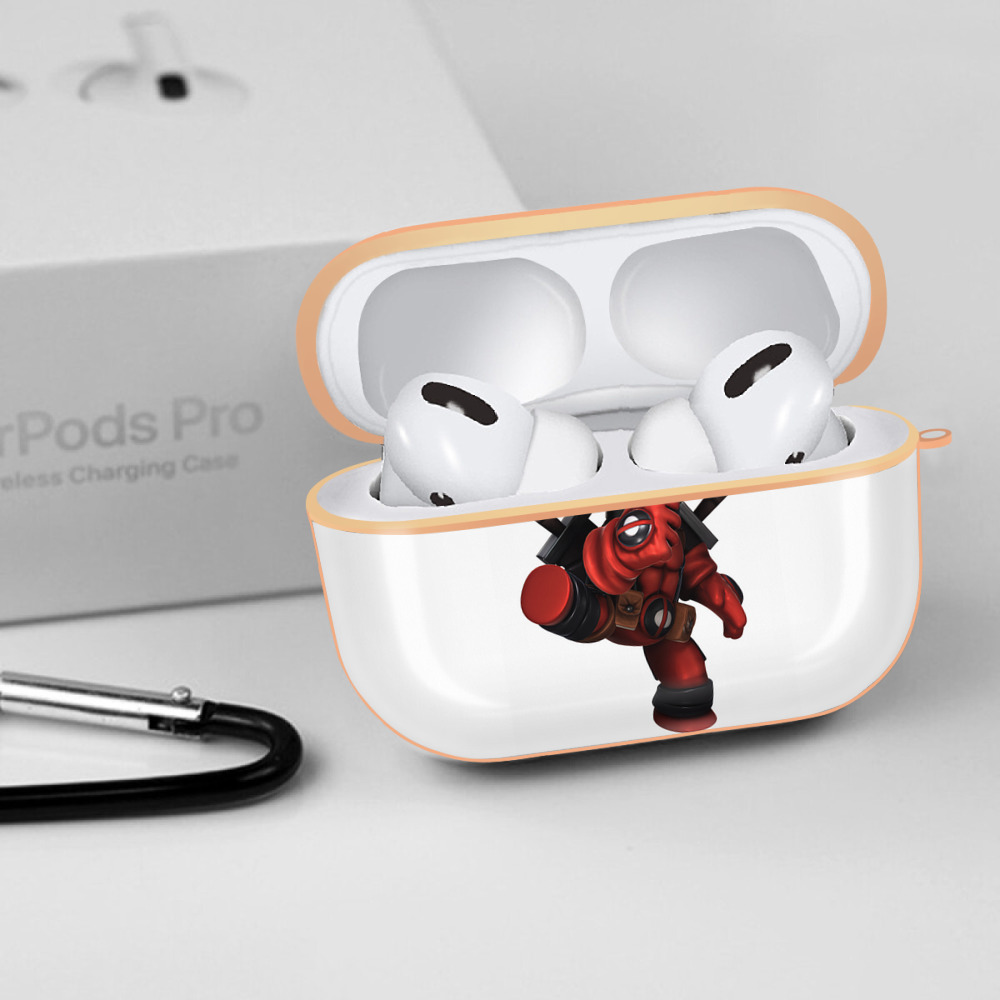 Deadpool デッドプール 【AirPods Pro用】ハードシェル保護ケース｜耐衝撃・防指紋・カラビナ付き商品仕様