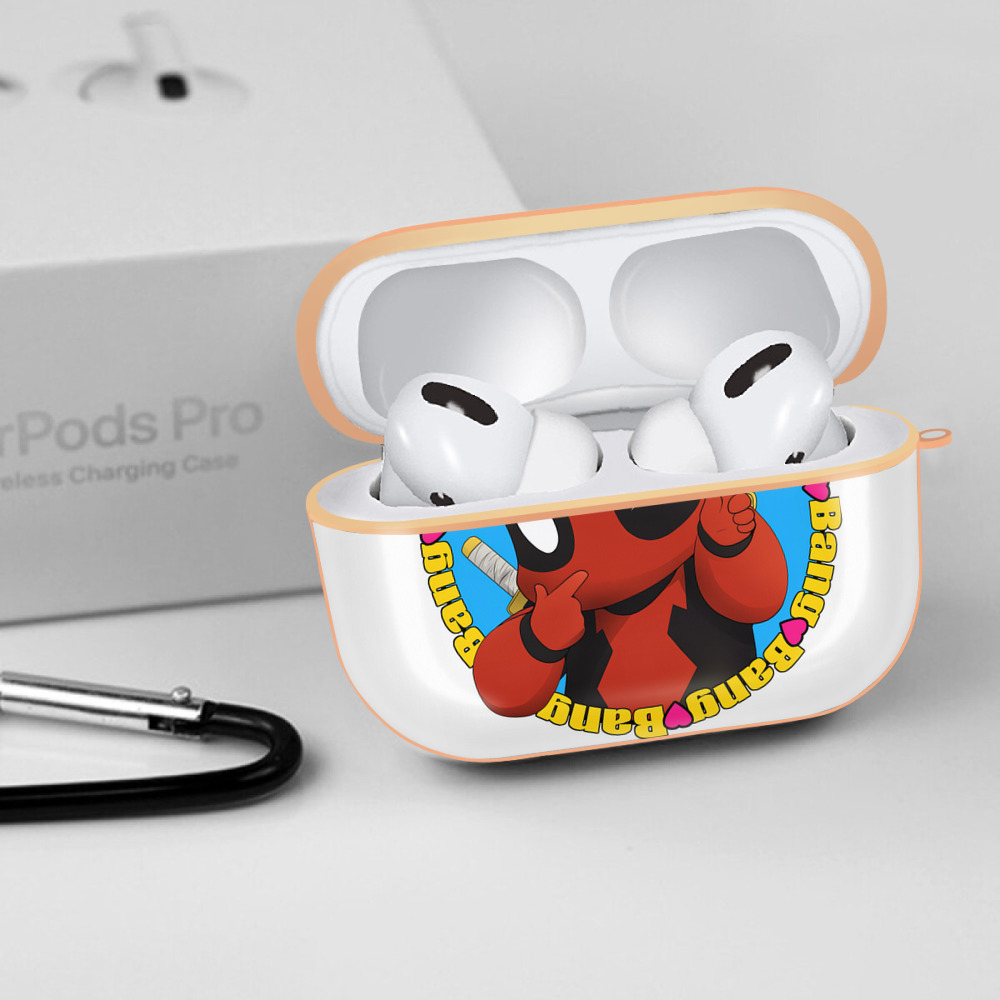Deadpool デッドプール 【AirPods Pro用】ハードシェル保護ケース｜耐衝撃・防指紋・カラビナ付き商品仕様