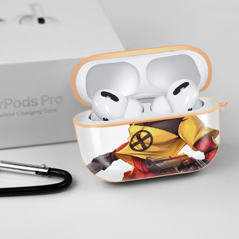Deadpool デッドプール 【AirPods Pro用】ハードシェル保護ケース｜耐衝撃・防指紋・カラビナ付き商品仕様