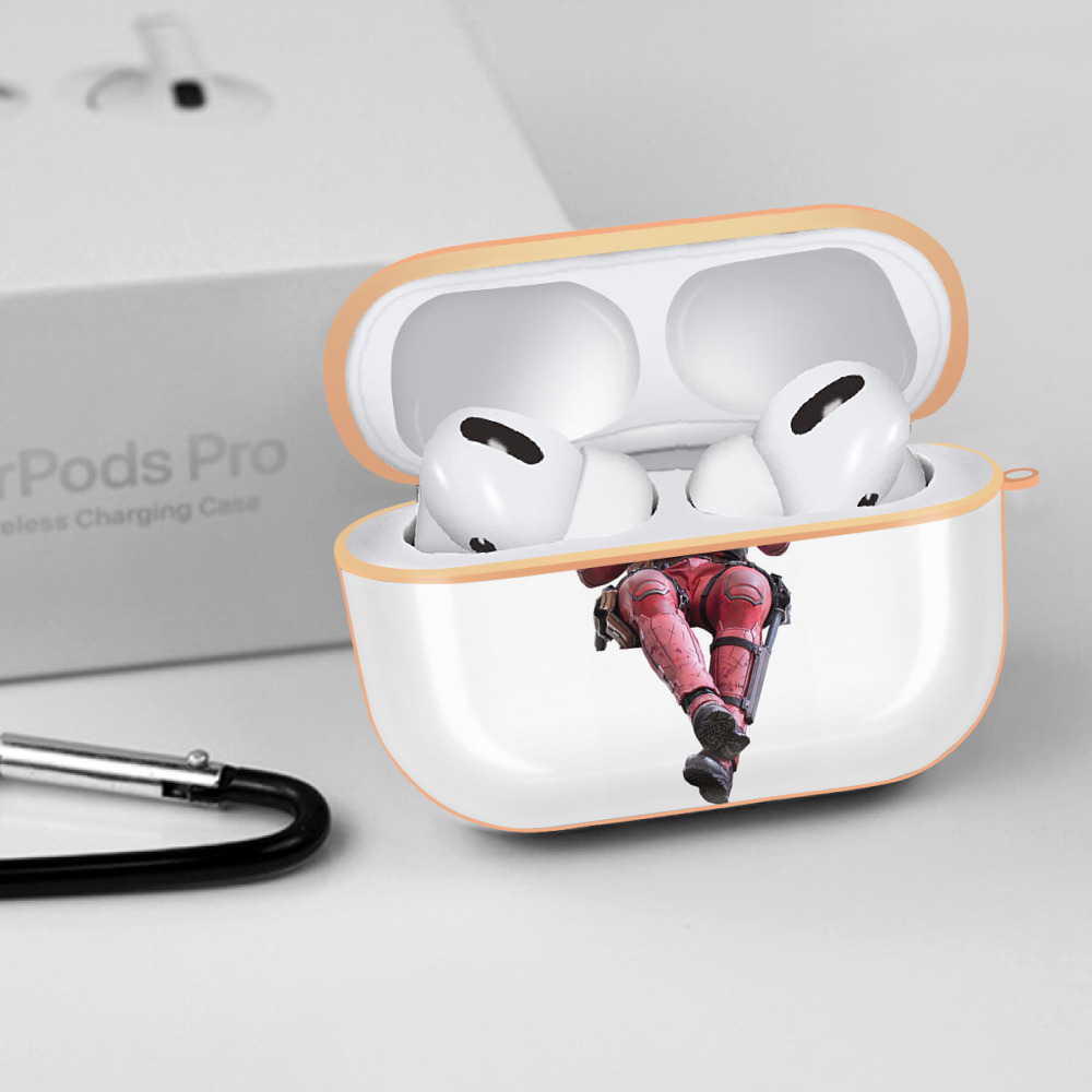Deadpool デッドプール 【AirPods Pro用】ハードシェル保護ケース｜耐衝撃・防指紋・カラビナ付き商品仕様