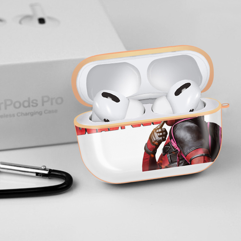 Deadpool デッドプール 【AirPods Pro用】ハードシェル保護ケース｜耐衝撃・防指紋・カラビナ付き商品仕様