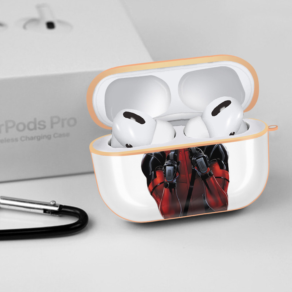 Deadpool デッドプール 【AirPods Pro用】ハードシェル保護ケース｜耐衝撃・防指紋・カラビナ付き商品仕様