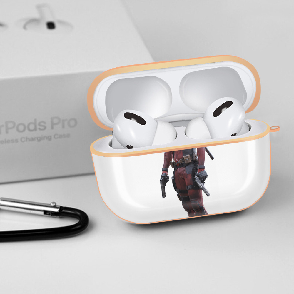 Deadpool デッドプール 【AirPods Pro用】ハードシェル保護ケース｜耐衝撃・防指紋・カラビナ付き商品仕様