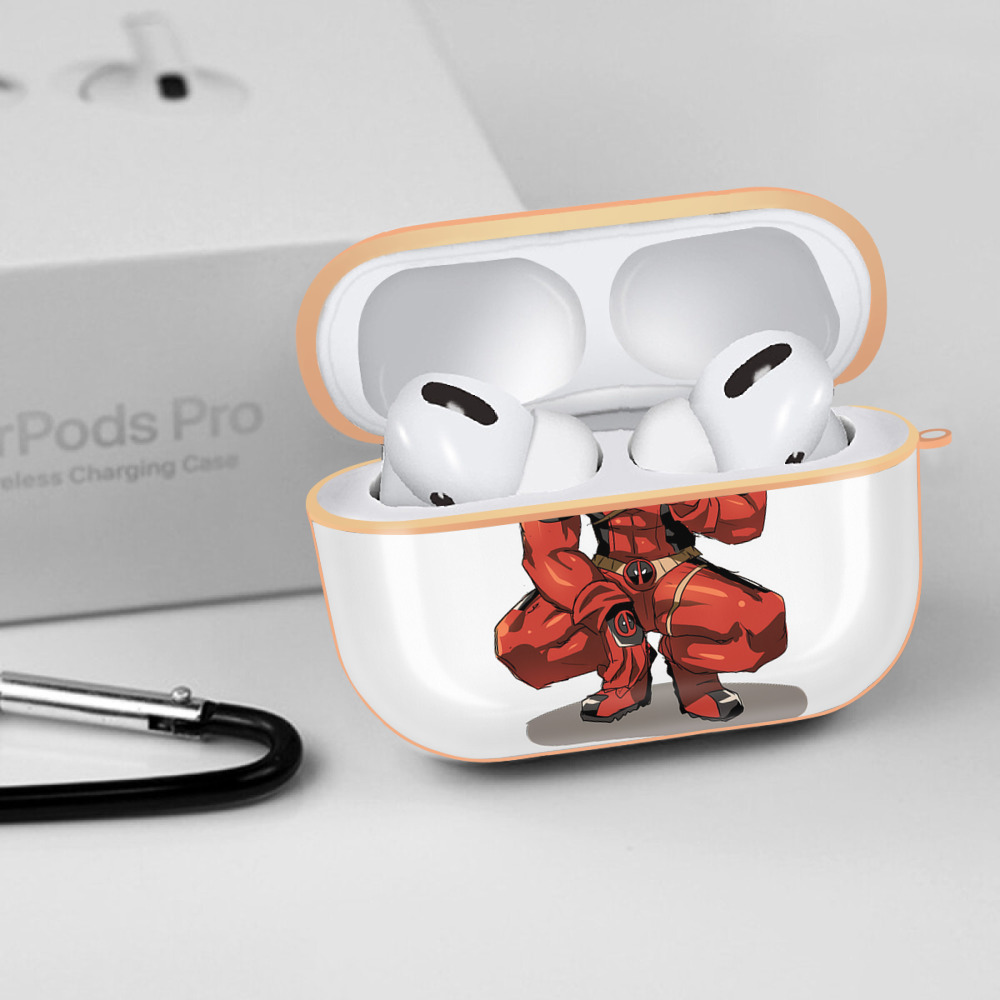 Deadpool デッドプール 【AirPods Pro用】ハードシェル保護ケース｜耐衝撃・防指紋・カラビナ付き商品仕様