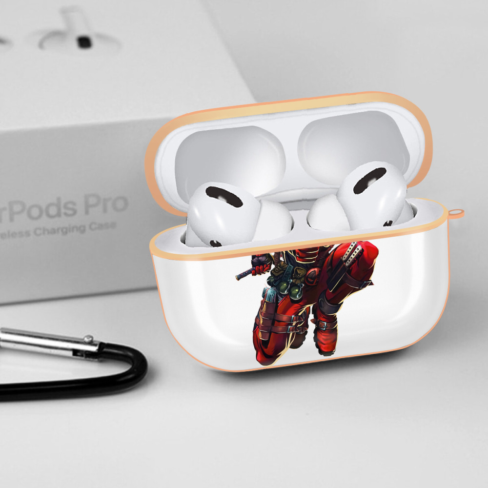 Deadpool デッドプール 【AirPods Pro用】ハードシェル保護ケース｜耐衝撃・防指紋・カラビナ付き商品仕様