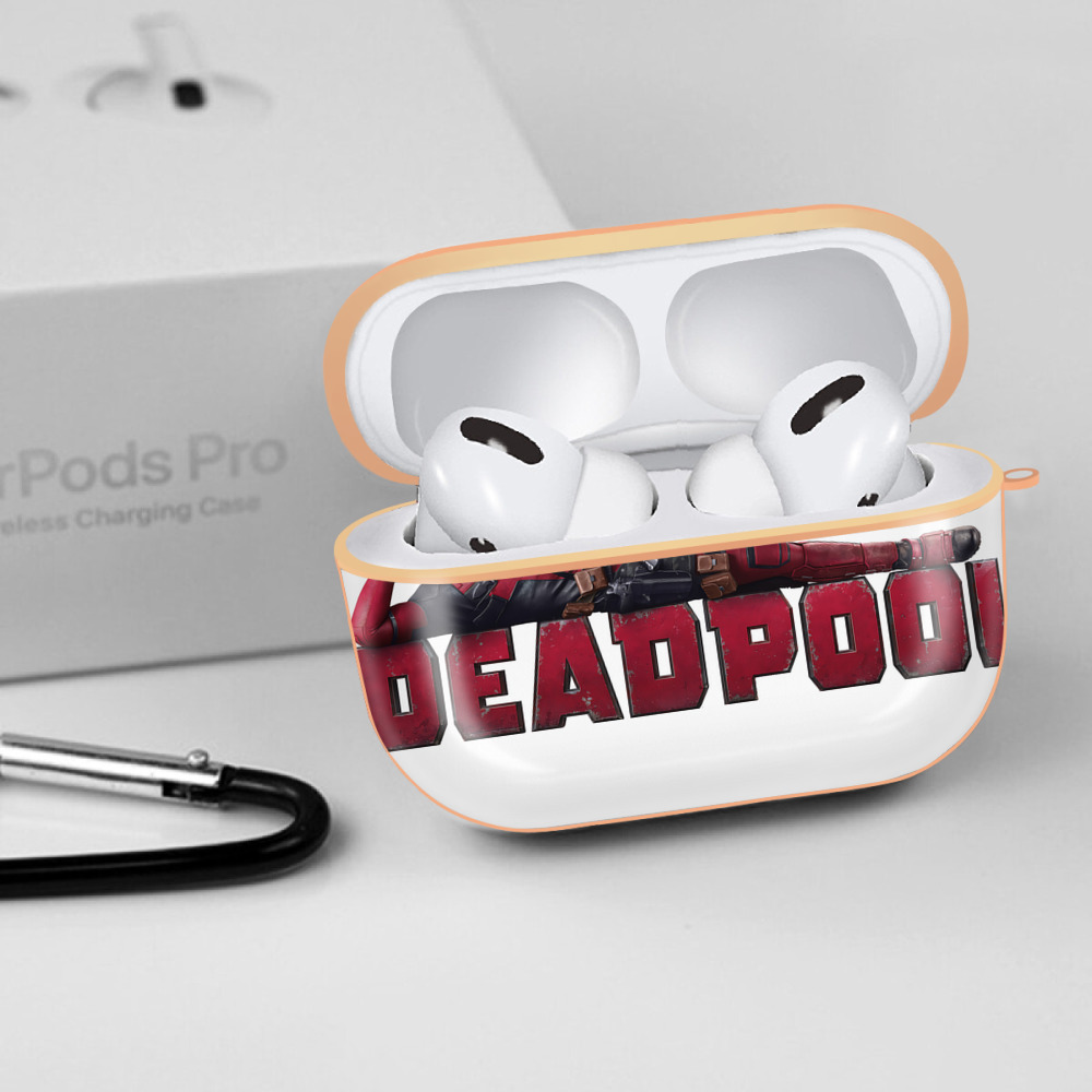 Deadpool デッドプール 【AirPods Pro用】ハードシェル保護ケース｜耐衝撃・防指紋・カラビナ付き商品仕様