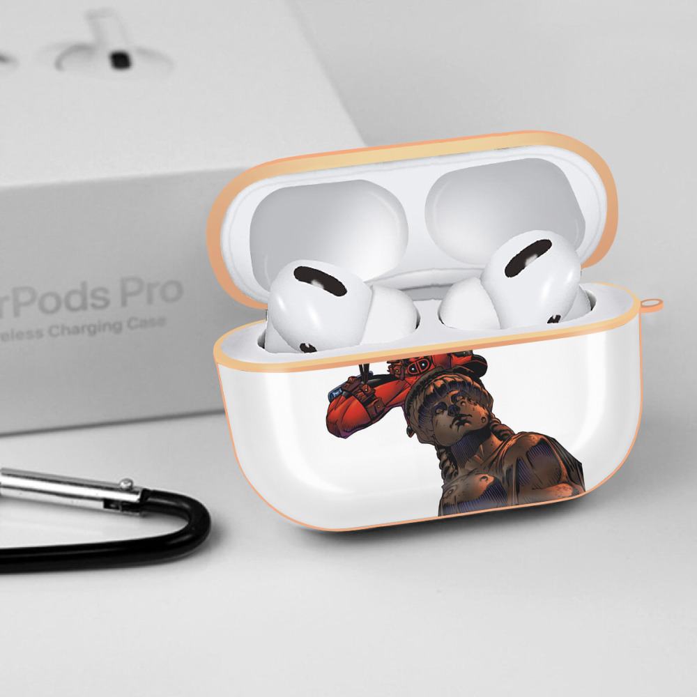 Deadpool デッドプール 【AirPods Pro用】ハードシェル保護ケース｜耐衝撃・防指紋・カラビナ付き商品仕様