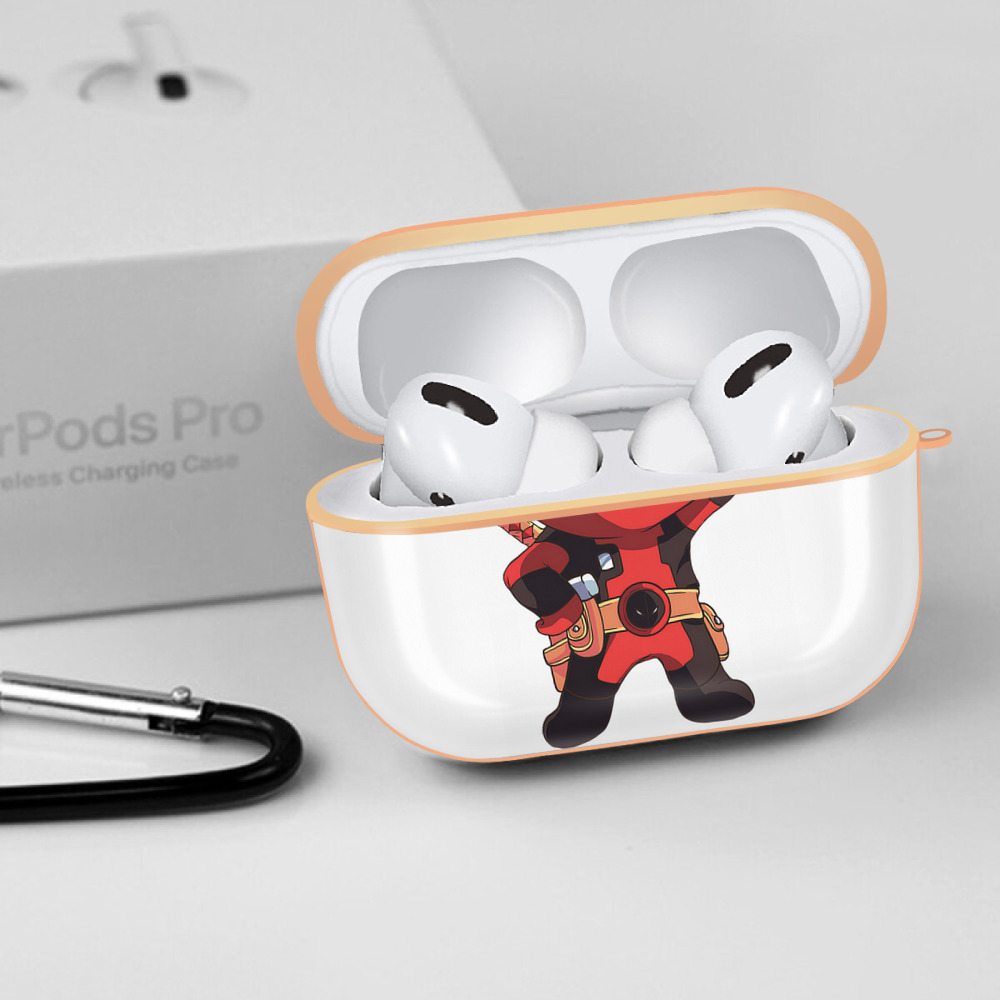 Deadpool デッドプール 【AirPods Pro用】ハードシェル保護ケース｜耐衝撃・防指紋・カラビナ付き商品仕様