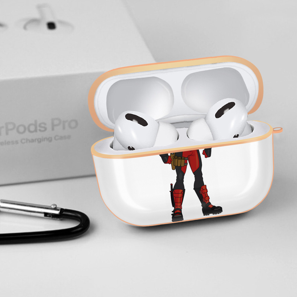 Deadpool デッドプール 【AirPods Pro用】ハードシェル保護ケース｜耐衝撃・防指紋・カラビナ付き商品仕様