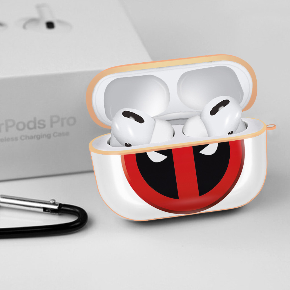 Deadpool デッドプール 【AirPods Pro用】ハードシェル保護ケース｜耐衝撃・防指紋・カラビナ付き商品仕様