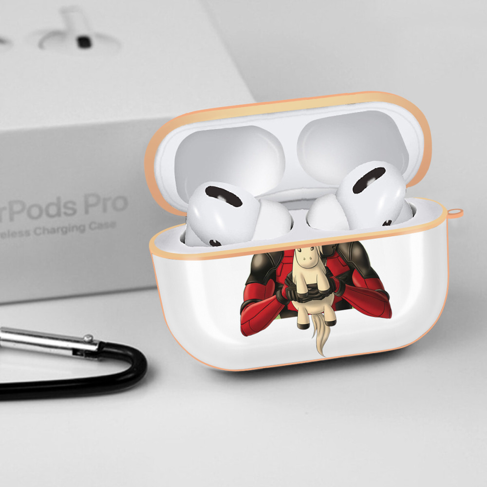 Deadpool デッドプール 【AirPods Pro用】ハードシェル保護ケース｜耐衝撃・防指紋・カラビナ付き商品仕様