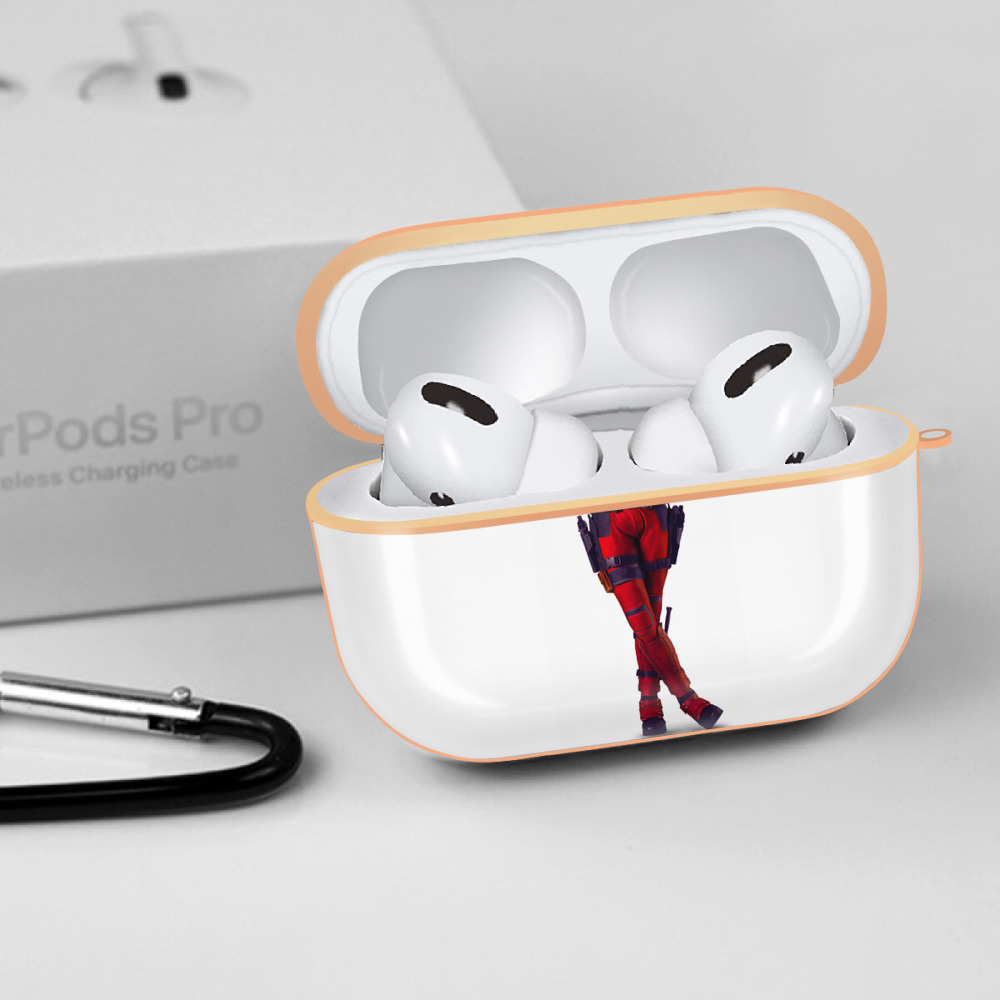 Deadpool デッドプール 【AirPods Pro用】ハードシェル保護ケース｜耐衝撃・防指紋・カラビナ付き商品仕様