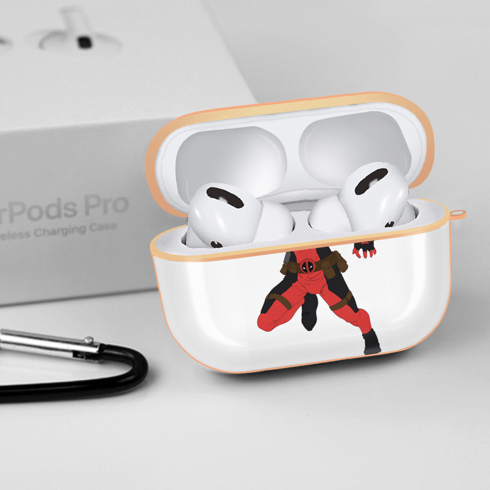 Deadpool デッドプール 【AirPods Pro用】ハードシェル保護ケース｜耐衝撃・防指紋・カラビナ付き商品仕様