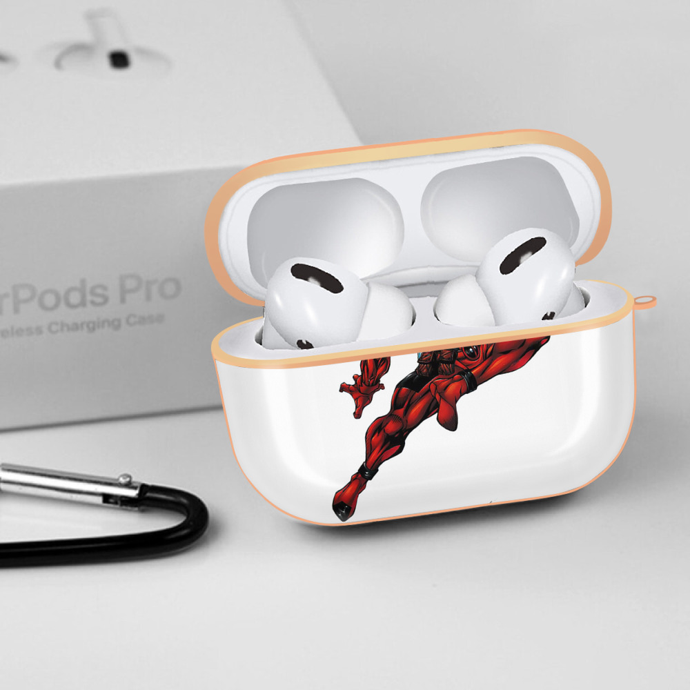 Deadpool デッドプール 【AirPods Pro用】ハードシェル保護ケース｜耐衝撃・防指紋・カラビナ付き商品仕様