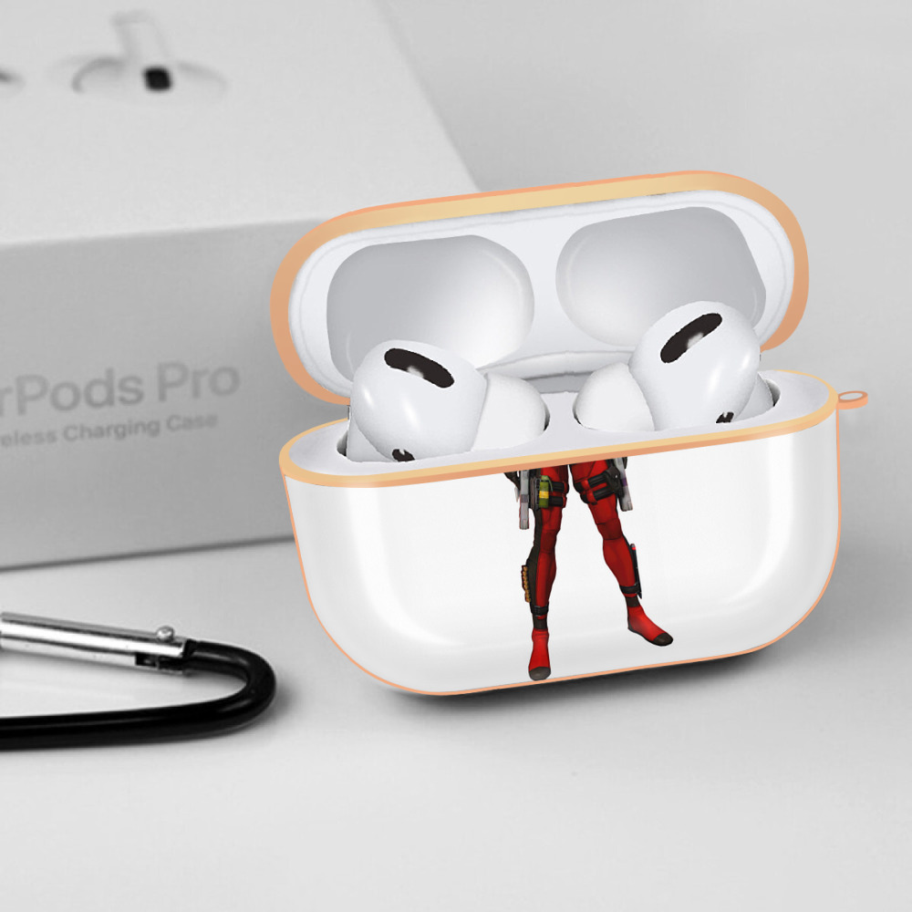 Deadpool デッドプール 【AirPods Pro用】ハードシェル保護ケース｜耐衝撃・防指紋・カラビナ付き商品仕様